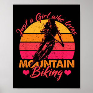 Poster Apenas Uma Garota Que Ama Ciclismo De Montanha Bic