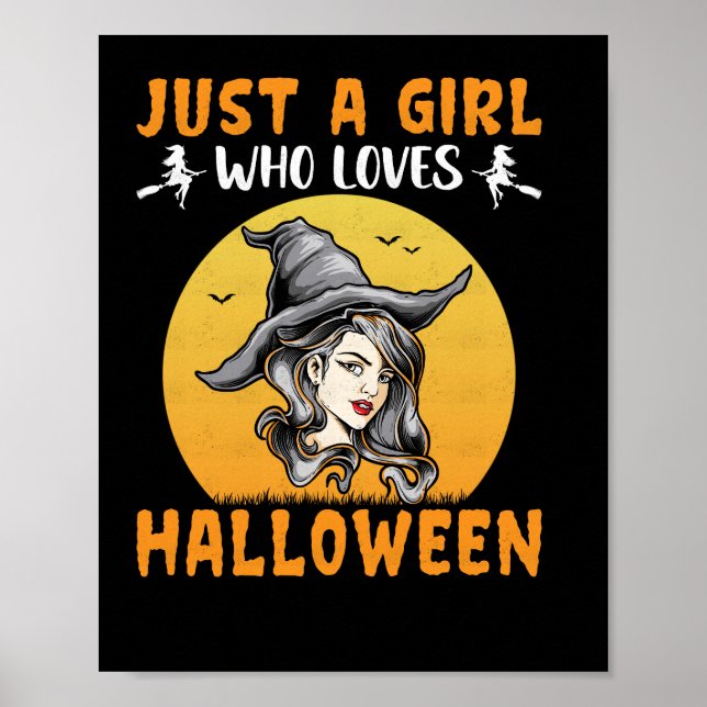 Poster apenas uma garota que ama designs de halloween (Frente)