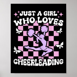 Poster Apenas Uma Garota Que Ama Garotas de Cheerleading