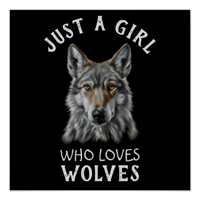 Póster Apenas uma garota que ama lobos (Frente)