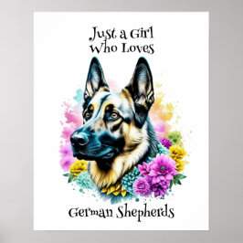 Poster Apenas uma garota que ama Pastores Alemães