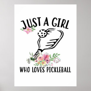 Poster Apenas uma garota que ama Pickleball
