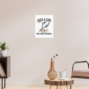 Poster Apenas uma garota que ama Pickleball