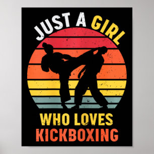 Poster Apenas Uma Garota Que Ama Presentes De Kickboxing