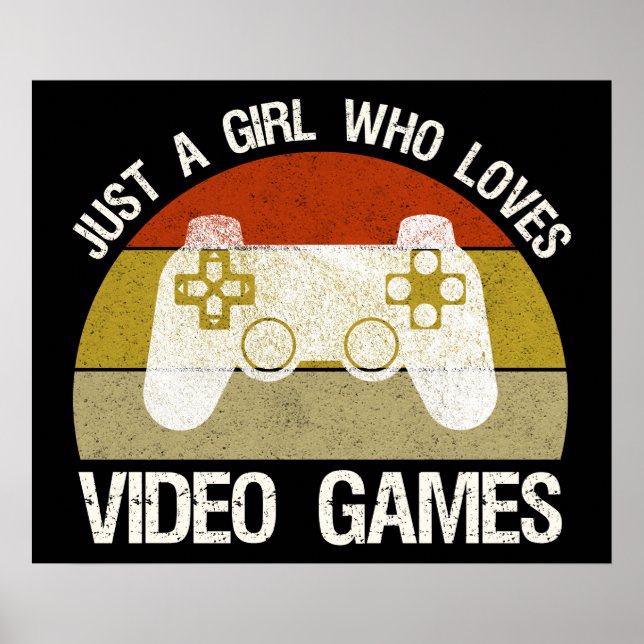 Poster Apenas Uma Garota Que Ama Video Games (Frente)