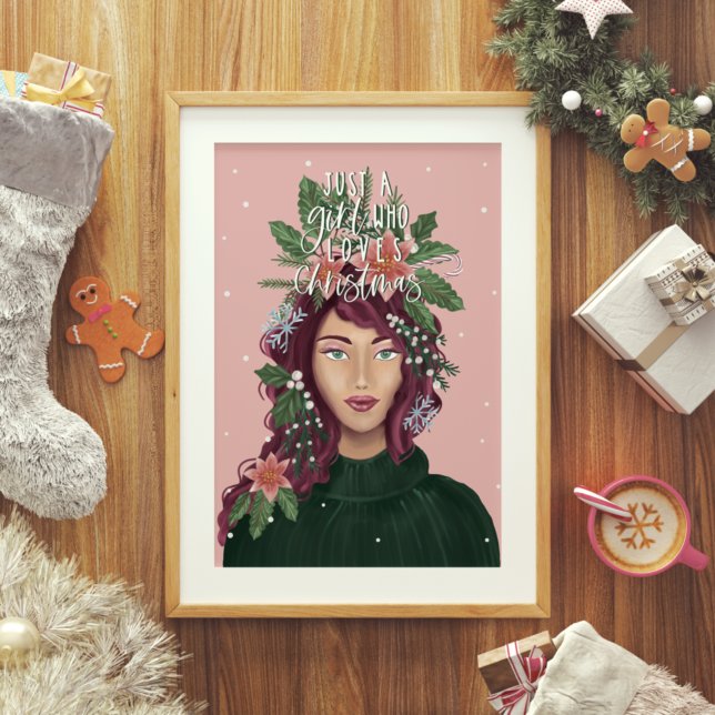 Poster Apenas Uma Menina Que Adora A Bela De Natal (Criador carregado)