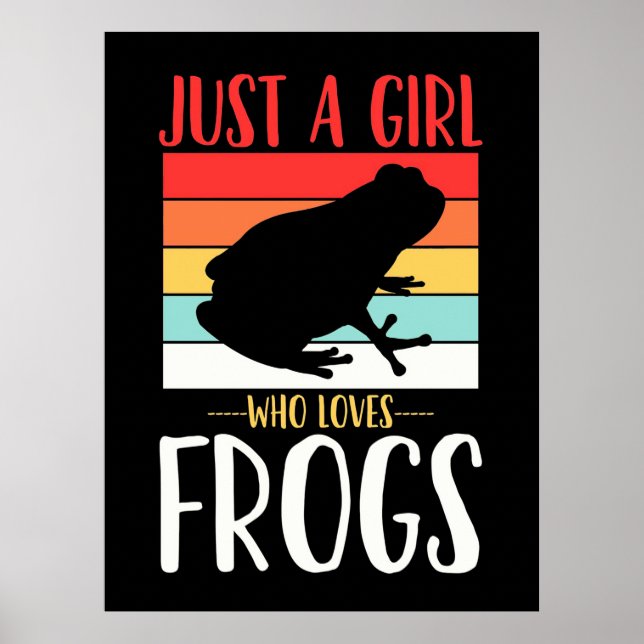 Poster Apenas Uma Menina Que Adora Sapo (Frente)