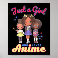 Apenas Uma Menina Que Ama Anime Kawaii African Ame