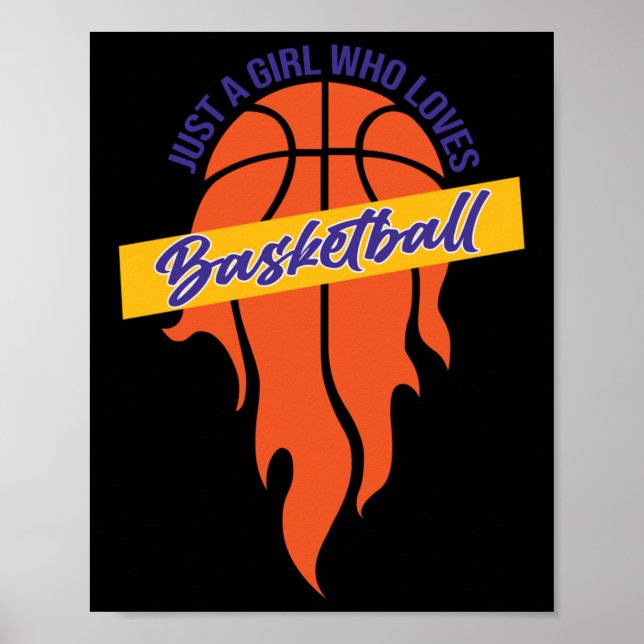 Poster Apenas Uma Menina Que Ama Basquete (Frente)