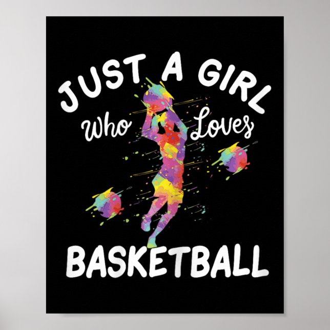 Poster Apenas Uma Menina Que Ama Basquete (Frente)