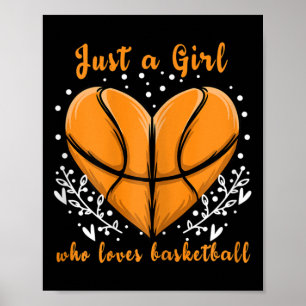 Poster Apenas Uma Menina Que Ama Bysketbyll Esportiva Mul