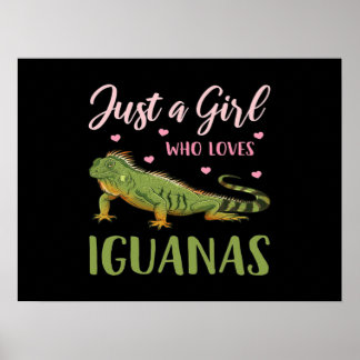 Poster Apenas Uma Menina Que Ama Iguanas