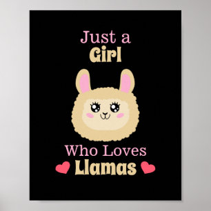 Poster Apenas Uma Menina Que Ama Lhamas
