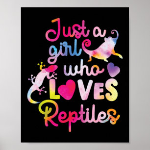 Poster Apenas Uma Menina Que Ama Os Répteis Lizard Water