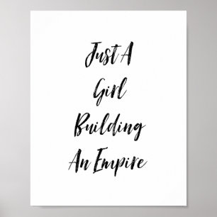 Poster Apenas uma menina que constrói um império