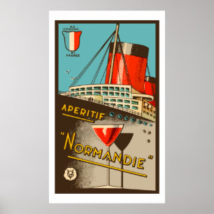 Póster Apéritif NORMANDIE (França)