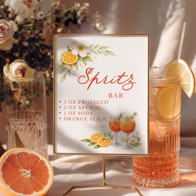 Poster Aperol Spritz Bar (Criador carregado)