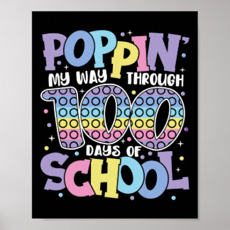 Poster Aperte-Me Por 100 Dias De Crianças Escolares 100t