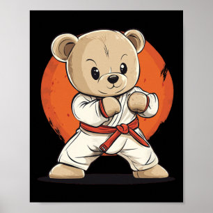 Poster Aperte Seu Estilo Com Este Design De Urso De Karat