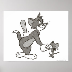Póster Aperto de mão enganador de Tom e de Jerry