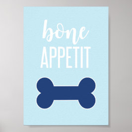 Poster Apetite Óssea Símbolo de Festa de aniversário da p