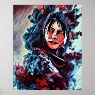 Poster APEX LEGENDS WRAITH v4 versão colorida