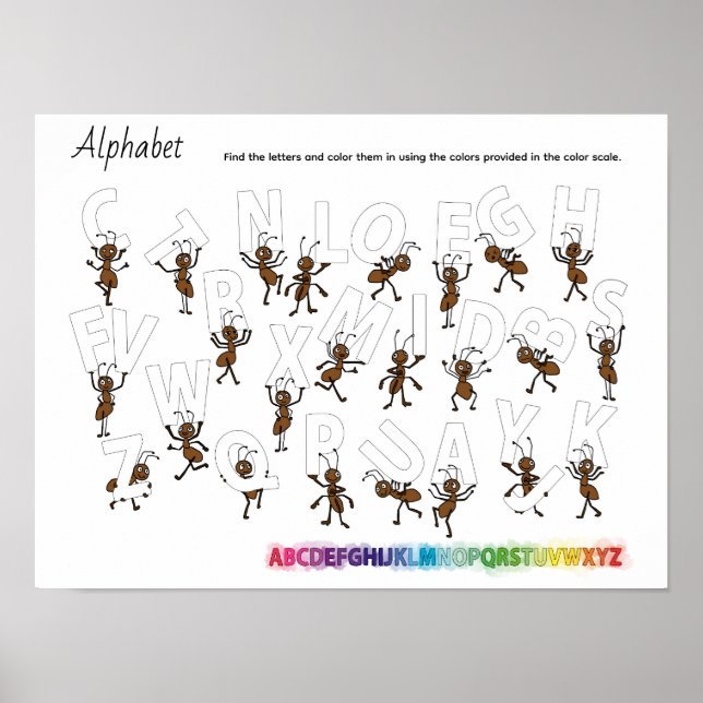 Poster Aphabet (Frente)