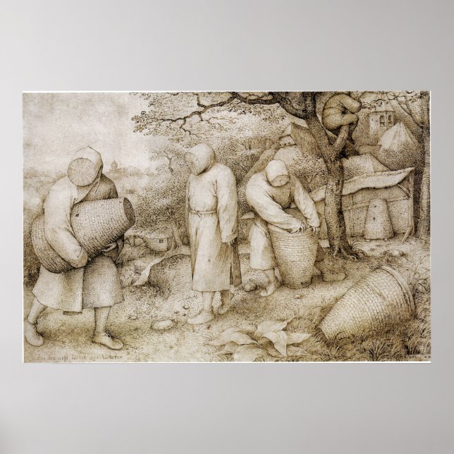 Poster Apicultores por Pieter Bruegel, o Velho (Frente)