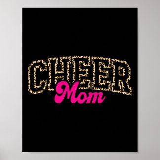Poster Aplaudir Mãe Leopardo Cheerleader Esporte Cheerlea
