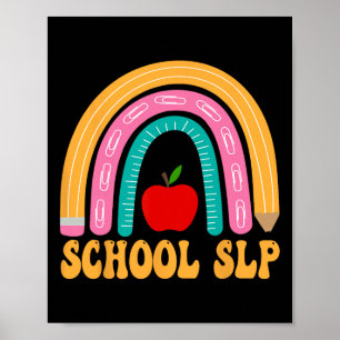 Poster Aplicativo Escolar Slp Lápis Arco-íris Mulheres By