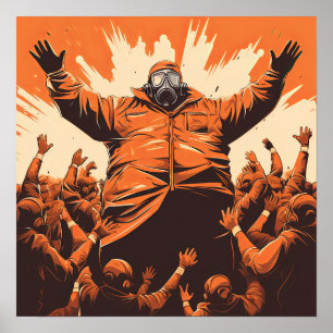 Poster Apocalipta Vanguarda: O Líder Comunista Em Meio