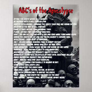 Poster Apocalypse ABC's