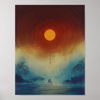 Poster Apocalypse Now Japonês vintage arte digital