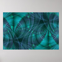 Apófise Arte Fractal I - Azul