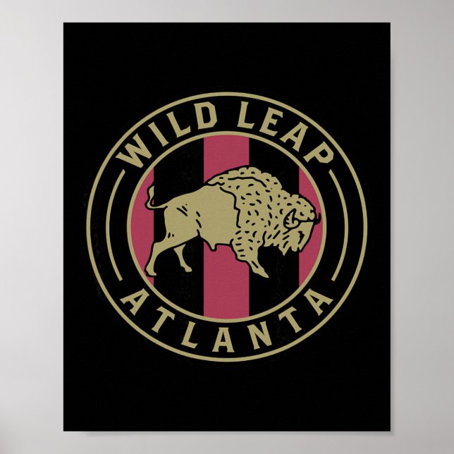 Poster Apoiando as Cinco Listras do Atlanta Soccer  (Frente)