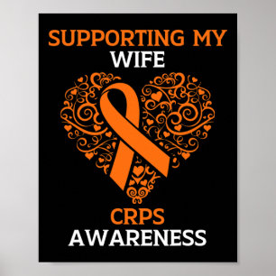 Poster Apoiando minha esposa RSD Mês de Consciência CRPS