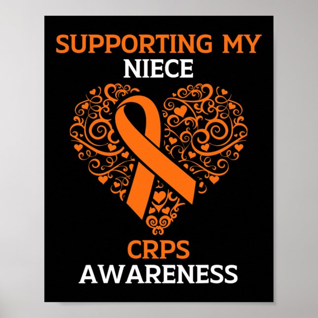 Poster Apoiando Minha sobrinha Rsd Crps Conscientizando M (Frente)