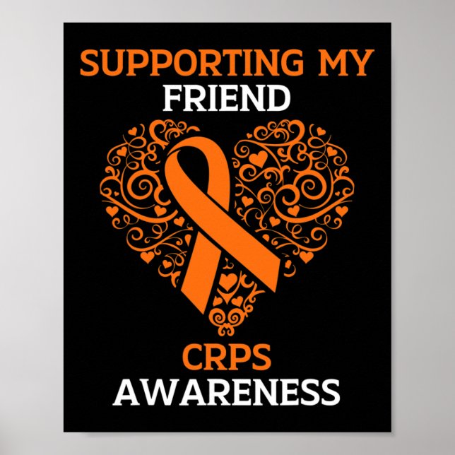 Poster Apoiando o Meu Amigo RSD CRPS Sensibilização Mês O (Frente)
