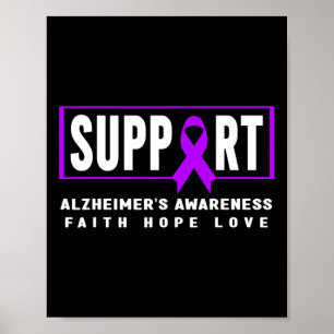 Poster Apoiar a guerra contra a doença de Alzheimer