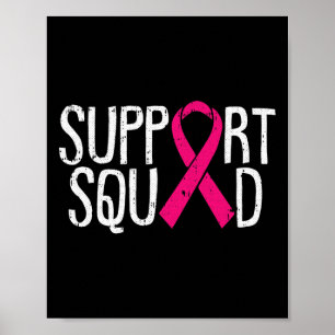 Poster Apoiar a Luta da Fita de Sensibilização do Cancer 