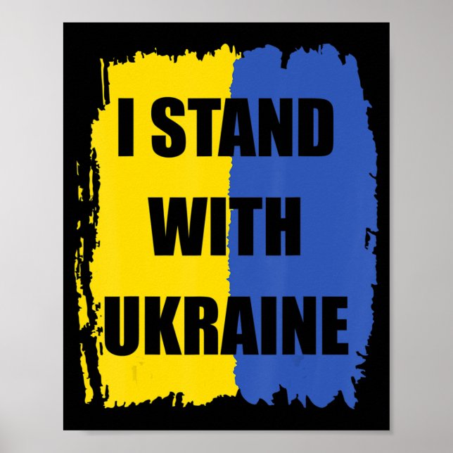 Poster Apoiar A Ucrânia I A Partir Da Ucrânia (Frente)