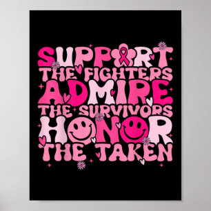 Poster Apoiar Admire Honra Admire Aviso de Consciência do