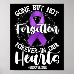Poster Apoiar Fim Sobredosagem Enlutado Memorial Sobredos