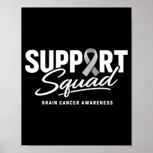 Poster Apoie o esquadrão mês de conscientização sobre o c