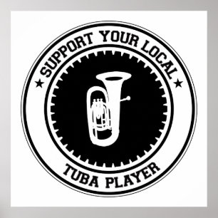 Poster Apoie seu jogador local da tuba