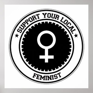 Poster Apoie sua feminista local