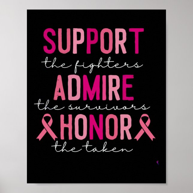 Poster Apoiem Os Combatentes Admir Os Sobreviventes Honre (Frente)