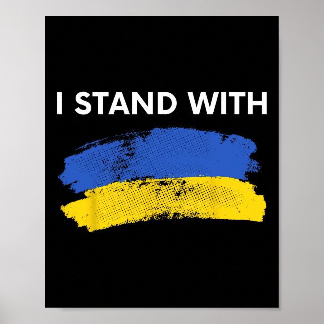 Poster Apoio à Ajuda à Ucrânia (Frente)