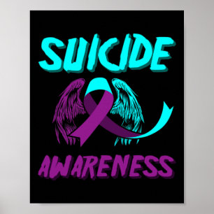 Poster Apoio à Consciência Suicida Asas Suicidas Prevençã