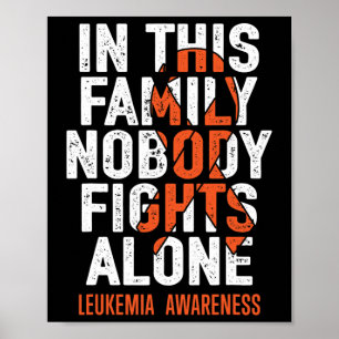 Poster Apoio a leucemia Squad Fighor Warrior Leukemia Aw